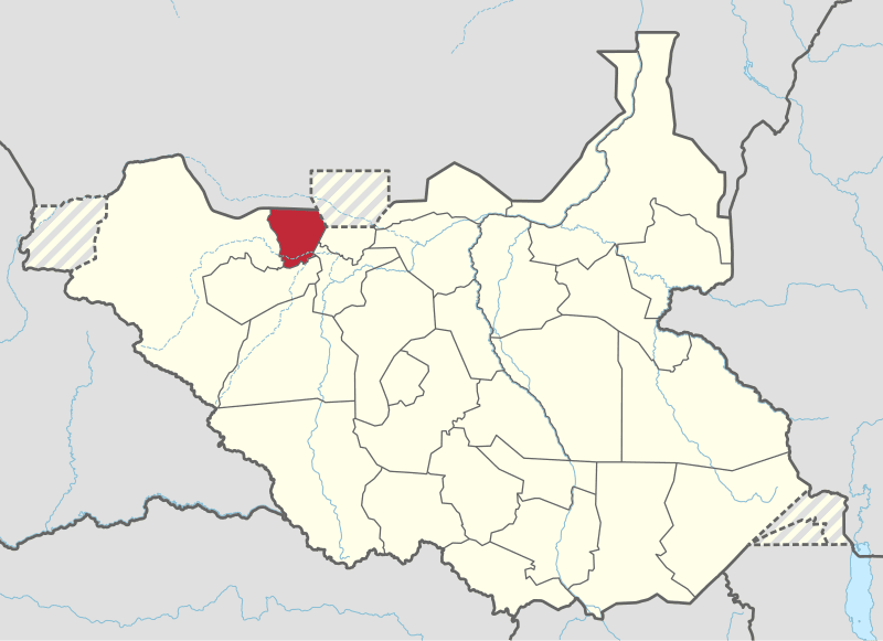 Aweil East in South Sudan 2015.svg