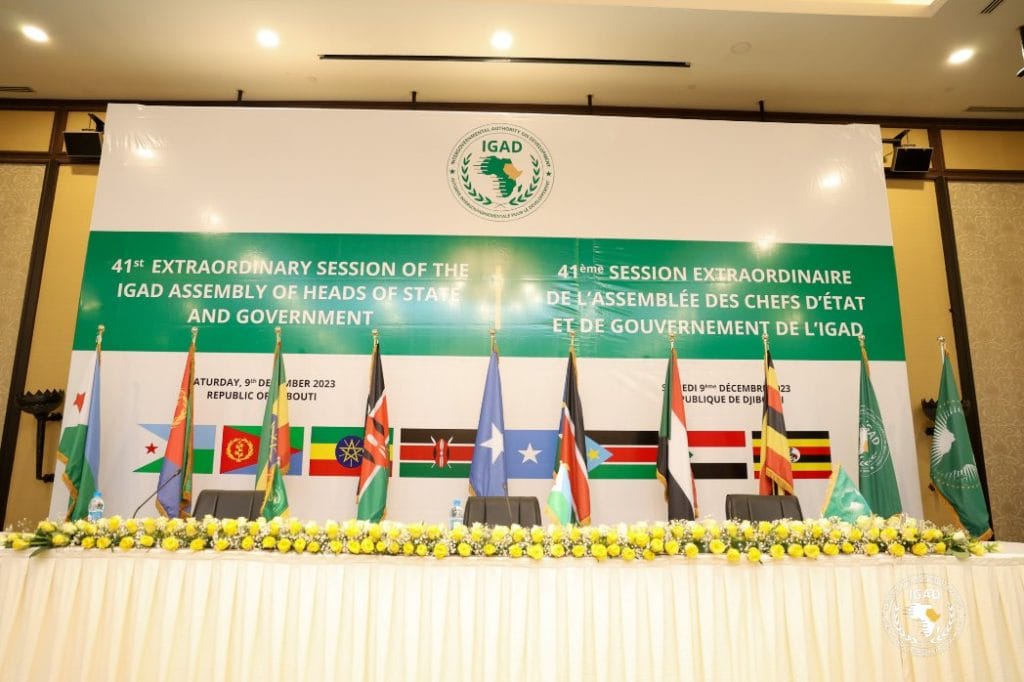 IGAD 41th Extraordinary meeting of the heads of state and government in Djbouti on Drcrmbrt 9 2023 3 IGAD photo