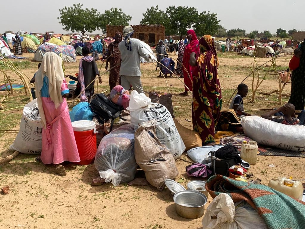 230617 ADRE Sudanese refugees settle in a transit camp in Adre in Chad after fleeing violence in El Geneina West Darfur MSF 1