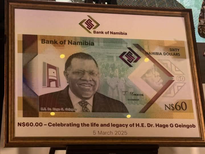 Namibia Unveils Banknote Honoring Late President Hage Geingob