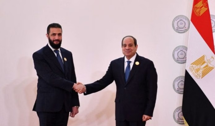 Sisi Meets with Al-Shara