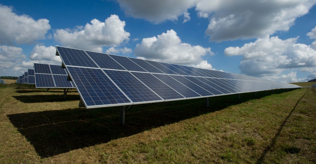 Botswana farm with solar panels